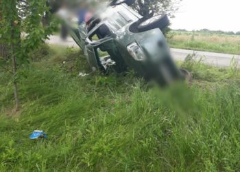 DOUĂ PERSOANE RĂNITE ÎNTR-UN ACCIDENT LA RACOVIȚA