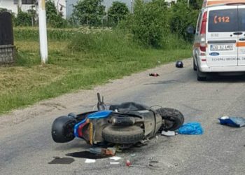 Accident stupid la Teiș