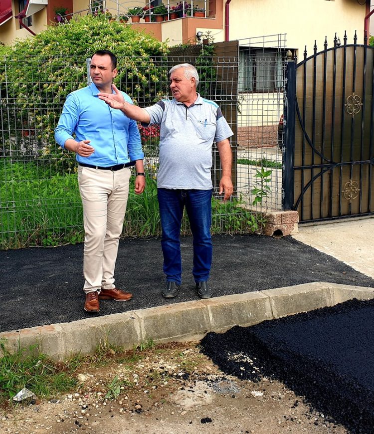 Au debutat si lucrarile de asfaltare a strazii Herta, municipiul Targoviste