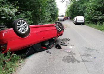ACCIDENT LA SĂBĂRENI!DOI TINERI DIN DÂMBOVIȚA AU FOST IMPLICAȚI ÎN EVENIMENT