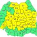 ATENȚIONARE METEOROLOGICĂ:COD GALBEN