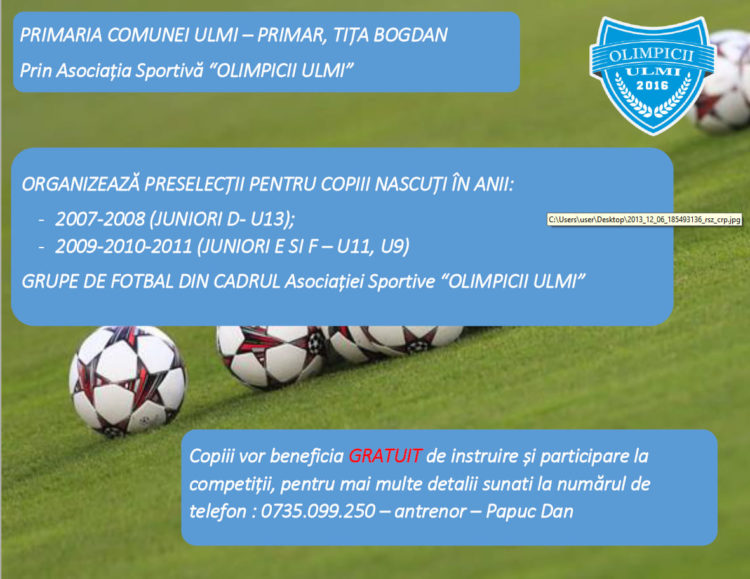 HAI LA FOTBAL!