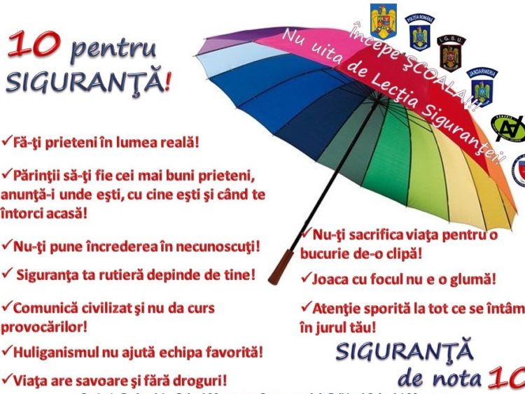 „10 PENTRU SIGURANȚĂ”