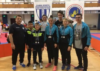 O MEDALIE DE AUR, TREI DE ARGINT ȘI ȘASE DE BRONZ REPREZINTĂ ZESTREA OBȚINUTĂ DE KARATEKA CLUBULUI SPORTIV TÂRGOVIȘTE LA CUPA BĂNIEI