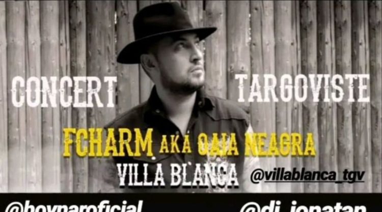 F. CHARM VA AVEA CONCERT VINERI SEARĂ, PE 20 SEPTEMBRIE, ÎNTR-UN CLUB DIN CENTRUL ISTORIC DIN TÂRGOVIȘTE!
