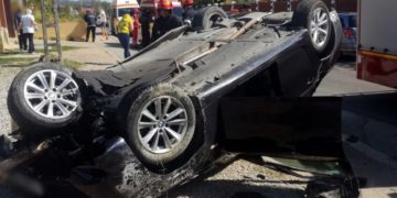 ACCIDENT LA MORENI! UN AUTOTURISM A IEȘIT ÎN AFARA PĂRȚII CAROSABILE ȘI S-A RĂSTURNAT