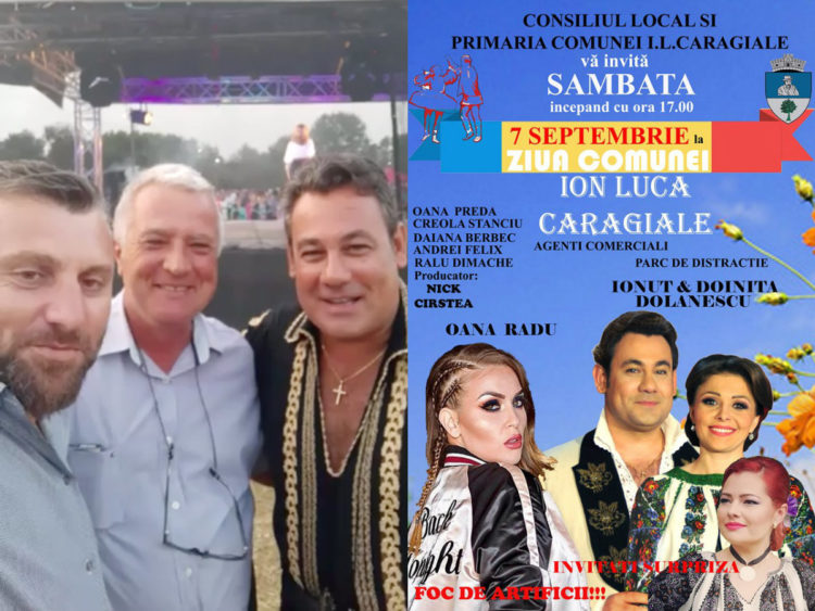 SĂRBĂTOARE MARE LA I.L. CARAGIALE DE ZILELE COMUNEI PRIMARUL ADRIAN NĂSTASE ORGANIZÂND UN EVENIMENT DE EXCEPȚIE