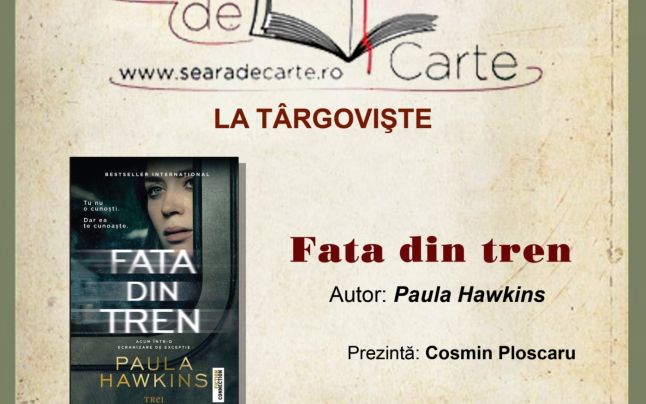 O NOUĂ ÎNTÂLNIRE ”SEARĂ DE CARTE LA TÂRGOVIȘTE”