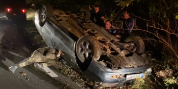 ACCIDENT GRAV PE DN712B! SCĂPAT CU VIAȚĂ DIN EVENIMENTUL RUTIER ȘOFERUL MAȘINII A FOST LA UN PAS SĂ FIE OMORÂT DE SALVATORI! – VIDEO