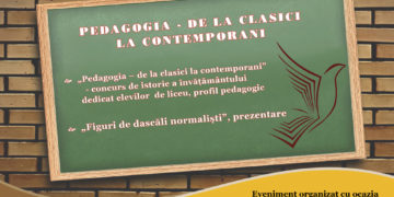 VINERI, 4 OCTOMBRIE, LA SEDIUL BIBLIOTECII JUDEȚENE ” I. H. RĂDULESCU” SE VA DESFĂȘURA PROGRAMUL ”PEDAGOGIA – DE LA CLASICI LA CONTEMPORANI”