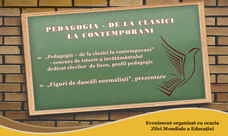 VINERI, 4 OCTOMBRIE, LA SEDIUL BIBLIOTECII JUDEȚENE ” I. H. RĂDULESCU” SE VA DESFĂȘURA PROGRAMUL ”PEDAGOGIA – DE LA CLASICI LA CONTEMPORANI”