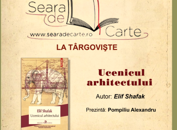 O NOUĂ ÎNTÂLNIRE ”SEARĂ DE CARTE LA TÂRGOVIȘTE”