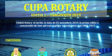COMPLEXUL TURISTIC DE NATAȚIE DIN TÂRGOVIȘTE VA GĂZDUI, PRIMA EDIȚIE A CUPEI ROTARY LA ÎNOT!