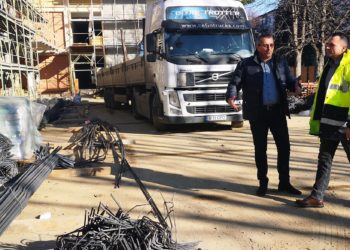 Vizită pe șantierul care vizează modernizarea Şcolii Gimnaziale „Mihai Viteazul”