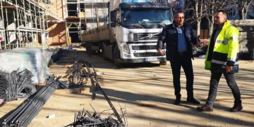Vizita pe santierul care vizeaza modernizarea Şcolii Gimnaziale „Mihai Viteazul”