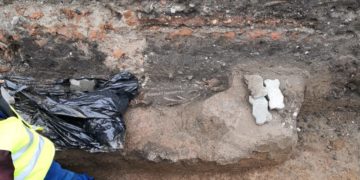 Schelet descoperit în zona centrului istoric