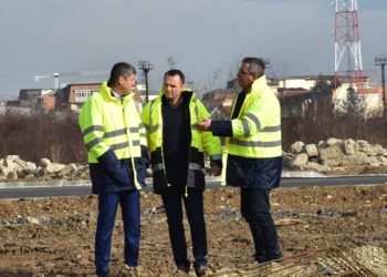 Vizita pe santierul de amenajare a noului parc din zona UM Gara