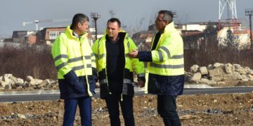 Vizită  pe șantierul de amenajare a noului parc din zona UM Gara