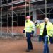 Vizită pe șantierul care vizează modernizarea Şcolii Gimnaziale „Mihai Viteazul”
