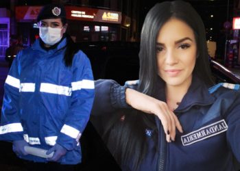 CEA MAI FRUMOASĂ JANDARMERIȚĂ DIN DÂMBOVIȚA SE AFLĂ ÎN LINIA ÎNTÂI ÎN LUPTA DE PREVENIRE A EXTINDERII CONTAMINARILOR CU COVID 19 ÎN DÂMBOVIȚA