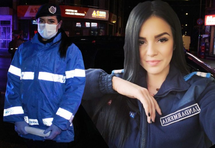 CEA MAI FRUMOASĂ JANDARMERIȚĂ DIN DÂMBOVIȚA SE AFLĂ ÎN LINIA ÎNTÂI ÎN LUPTA DE PREVENIRE A EXTINDERII CONTAMINARILOR CU COVID 19 ÎN DÂMBOVIȚA