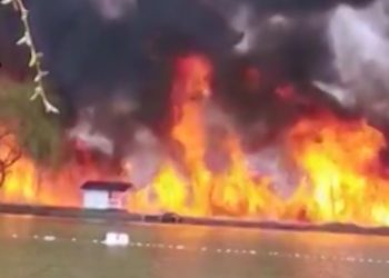 Incendiu puternic pe Lacul Lazuri 5!