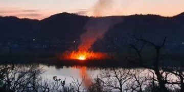 Incendiu de vegetație la Pucioasa!