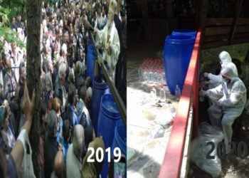 Sfințirea apei din “Fântâna de leac” s-a desfășurat fără credincioși!