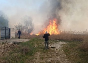 Incendiu izbucnit în apropierea Municipiului Târgoviște!