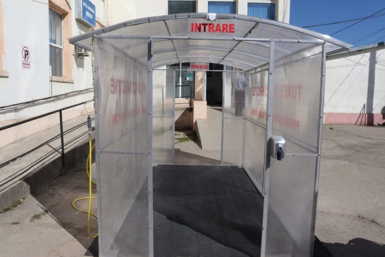 Tunel de dezinfecție la Spitalul Municipal Moreni!