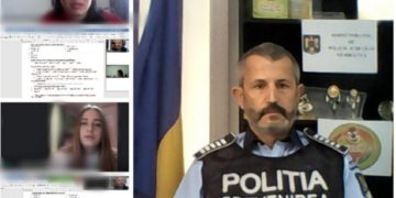 Poliţiştii din cadrul Compartimentului de Analiză şi Prevenire a Criminalităţii discută online cu elevii târgovișteni!