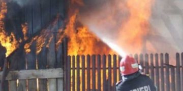 Incendiu izbucnit în localitatea Vișina!
