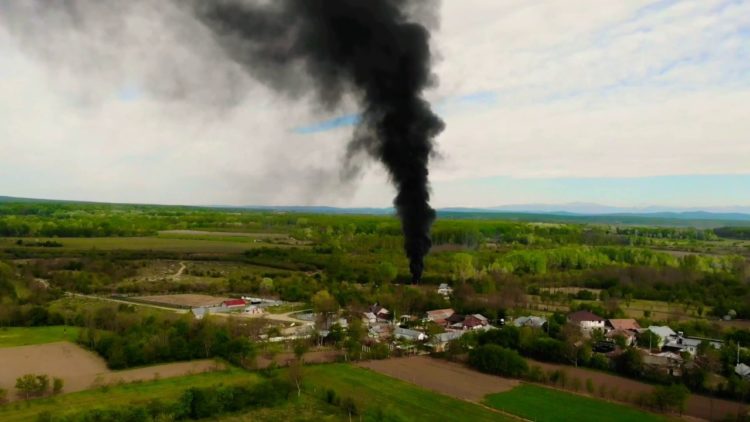 Garda de Mediu i-a amendat pe cei care au ars anvelope!