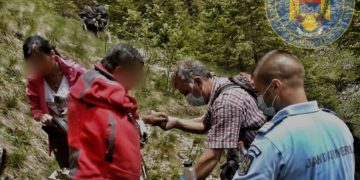 Jandarmii de la Postul Montan Peștera și salvamontiștii au intervenit weekendul trecut în sprijinul unei persoane accidentate!