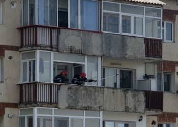 Pompierii au intervenit la un bloc din Târgoviște!