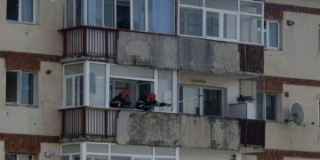 Pompierii au intervenit la un bloc din Târgoviște!