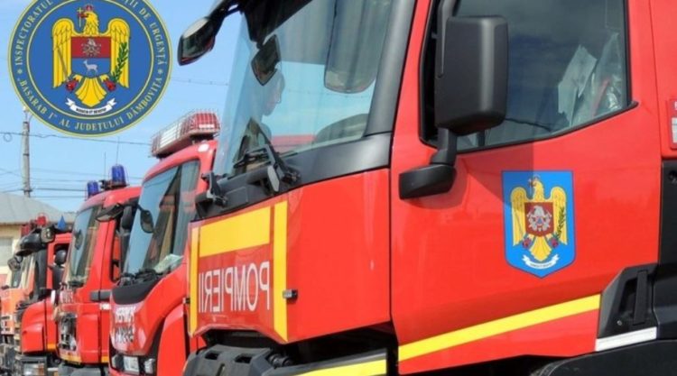 93 de intervenții ale pompierilor dâmbovițeni în ultimele șapte zile!