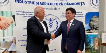 Ambasadorul Republicii Kazahstan a fost în vizită la Camera de Comerț Dâmbovița!