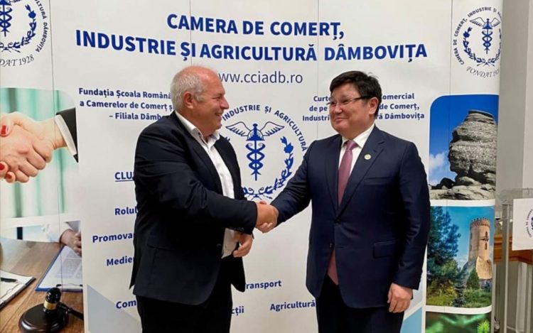 Ambasadorul Republicii Kazahstan a fost în vizită la Camera de Comerț Dâmbovița!