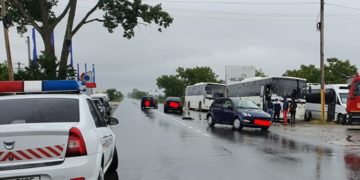 Accident rutier cu trei mașini implicate!