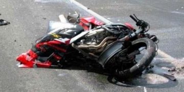 Impact frontal între două motociclete!