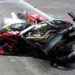Impact frontal între două motociclete!