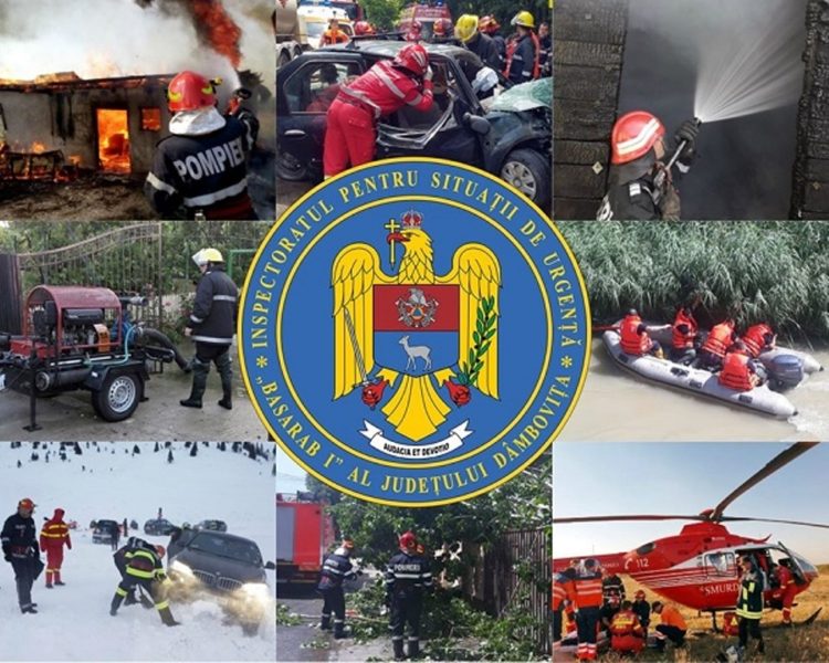 Sute de misiuni pentru pompierii dâmbovițeni în ultima săptămână!
