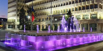 Probe pentru sistemul de iluminat al fântânilor din Piața Tricolorului!