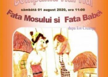 Spectacol în aer liber pentru copii la Pucioasa!
