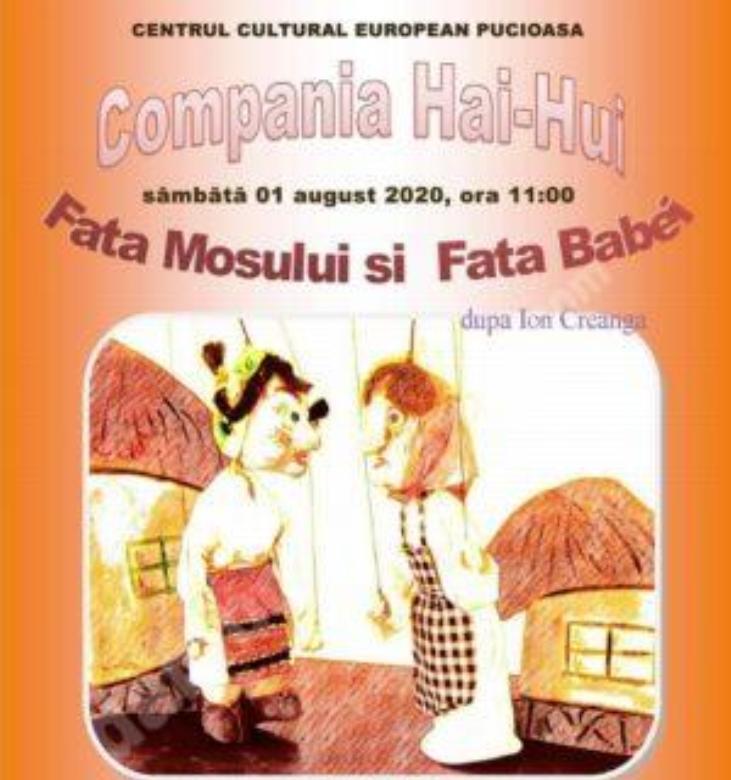 Spectacol în aer liber pentru copii la Pucioasa!