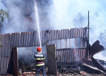 Incendiu devastator la o moară din comuna Ionești!