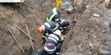 Trei muncitori îngropați de vii la Braniștea!