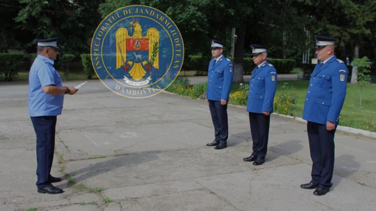 Trei subofițeri din cadrul Inspectoratului de Jandarmi Județean Dâmbovița au trecut în rezervă cu drept la pensie!