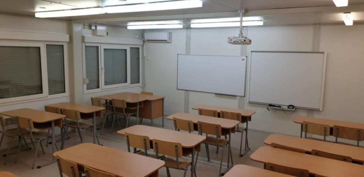 Școală modulară instalată la Pucioasa pentru a prelua elevii unui liceu aflat in reabilitare!